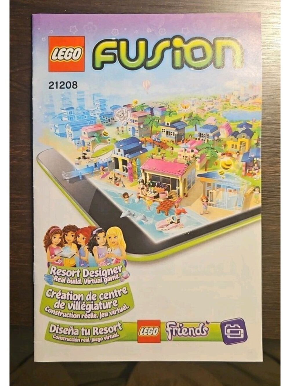 LEGO Fusion Friends Resort Designer 21208 Instruction Manual Booklet Only